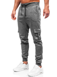 Herr Cargo Jogger-sweatpants Grafitgrå Bolf 8K1130