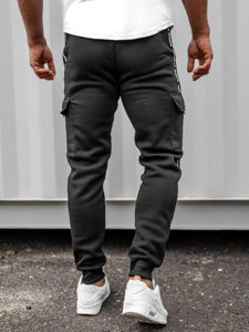 Herr Cargo Joggersweatpants Svart Bolf JX8715B