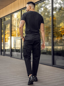 Herr Cargo Pants Svart Bolf 77323