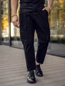 Herr Cargo Pants Svart Bolf 77323