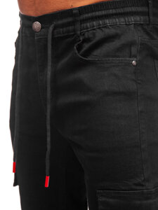 Herr Cargo-jeans Svart Bolf 9503