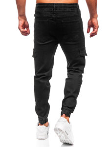 Herr Cargo jeans-joggers Svart Bolf 8110