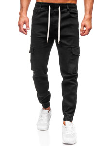 Herr Cargo jeans-joggers Svart Bolf 8110