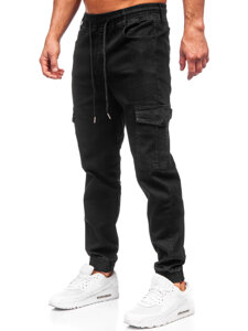 Herr Cargo jeans-joggers Svart Bolf 8126