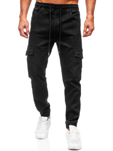 Herr Cargo jeans-joggers Svart Bolf 8126