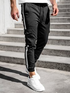 Herr Cargo-joggers Svart Bolf 0012