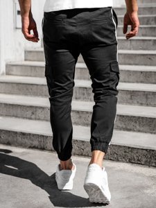 Herr Cargo-joggers Svart Bolf 0012