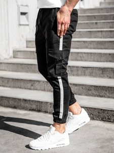 Herr Cargo-joggers Svart Bolf 0012