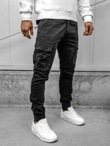 Herr Cargo-joggers Svart Bolf 2233A