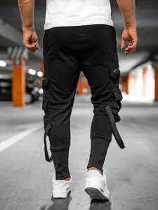 Herr Cargo-joggers Svart Bolf 6582A