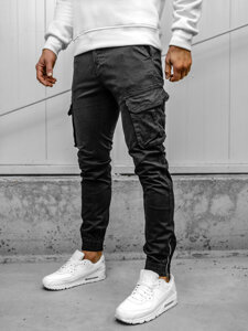 Herr Cargo-joggers Svart Bolf 77322A