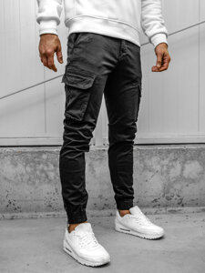 Herr Cargo-joggers Svart Bolf 77322A