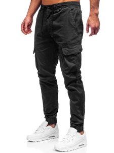 Herr Cargo-joggers Svart Bolf 8956