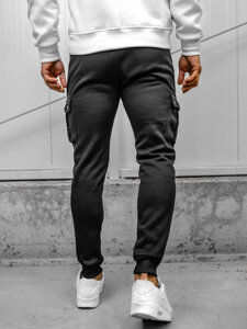 Herr Cargo-joggers Svart Bolf HY-809A