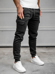 Herr Cargo-joggers Svart Bolf JX8709B