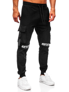 Herr Cargo-joggers Svart Bolf K11