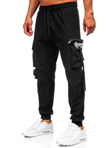 Herr Cargo-joggers Svart Bolf K15