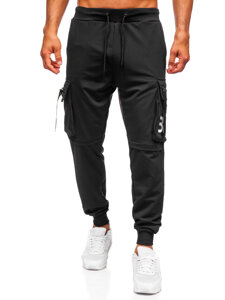 Herr Cargo-joggers Svart Bolf K19