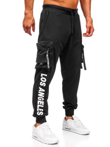 Herr Cargo-joggers Svart Bolf K21