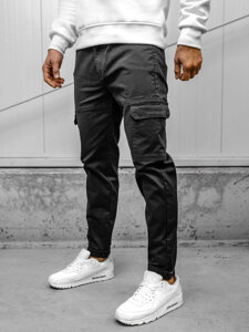 Herr Cargo-joggers Svart Bolf S201A