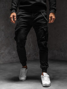 Herr Cargo-joggers Svart Bolf SK850