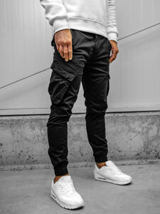 Herr Cargo-joggers Svart Bolf SK850A