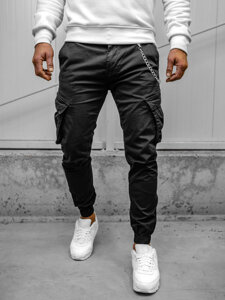 Herr Cargo-joggers Svart Bolf SK850A