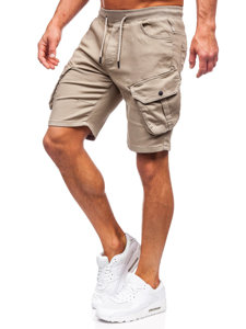 Herr Cargo-shorts Ljusbeige Bolf 384K