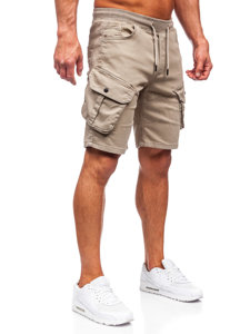 Herr Cargo-shorts Ljusbeige Bolf 384K