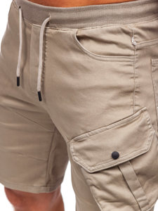 Herr Cargo-shorts Ljusbeige Bolf 384K