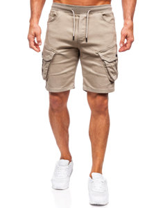 Herr Cargo-shorts Ljusbeige Bolf 384K