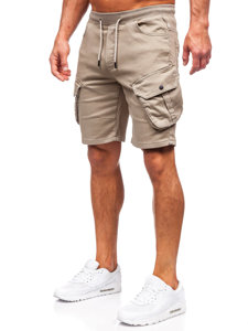 Herr Cargo-shorts Ljusbeige Bolf 384K