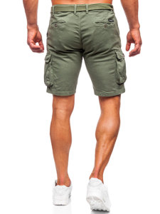 Herr Cargo-shorts med bälte Khaki Bolf 010