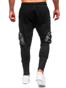 Herr Cargo-sweatpants Svart Bolf 6583