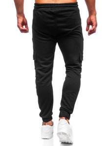 Herr Cargo-sweatpants Svart Bolf 6584