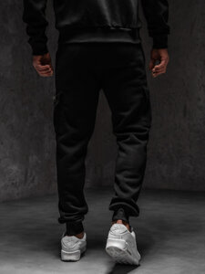 Herr Cargo-sweatpants Svart Bolf JX325B