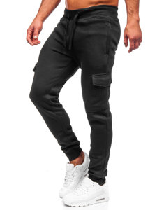 Herr Cargo-sweatpants Svart Bolf JX326