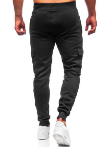 Herr Cargo-sweatpants Svart Bolf JX326