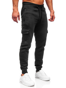 Herr Cargo-sweatpants Svart Bolf JX326