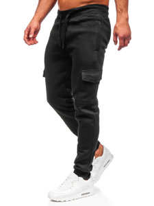 Herr Cargo-sweatpants Svart Bolf JX326