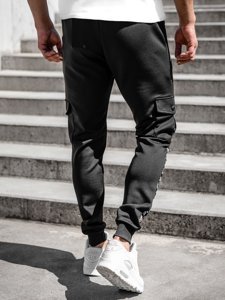 Herr Cargo-sweatpants Svart Bolf K10279A