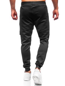 Herr Cargo-sweatpants Svart Bolf K10286