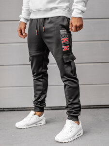 Herr Cargo-sweatpants Svart Bolf K10287A