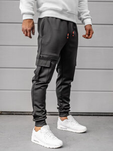 Herr Cargo-sweatpants Svart Bolf K10287A