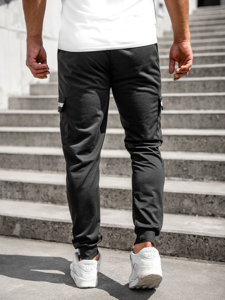 Herr Cargojogger-sweatpants Svart Bolf JX5063A