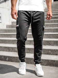 Herr Cargojogger-sweatpants Svart Bolf JX5063A