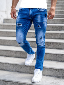 Herr Jeans Regular Fit Marinblå Bolf 4002