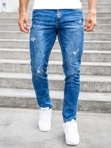 Herr Jeans Regular Fit Marinblå Bolf K10008-1