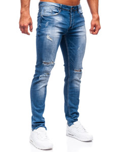 Herr Jeans Regular Fit Marinblå Bolf MP002BC