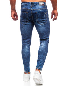 Herr Jeans Regular Fit Marinblå Bolf TF092